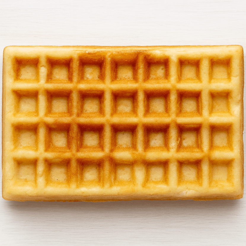 gaufre au beurre, aux oeufs, galette