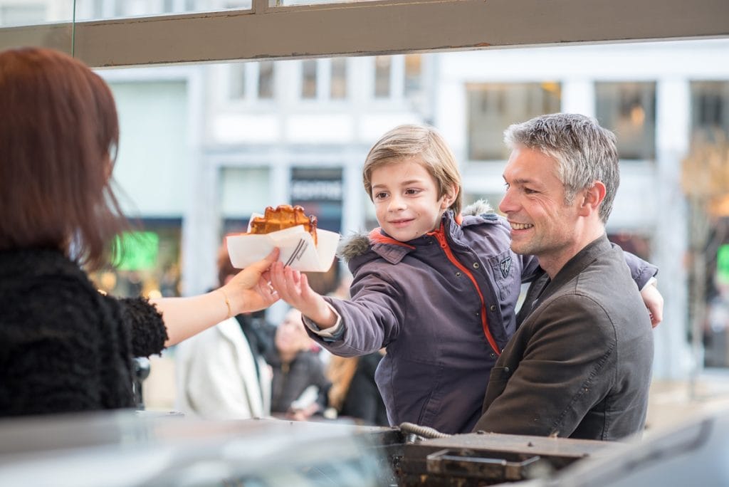 Vente de gaufres de Liège à emporter